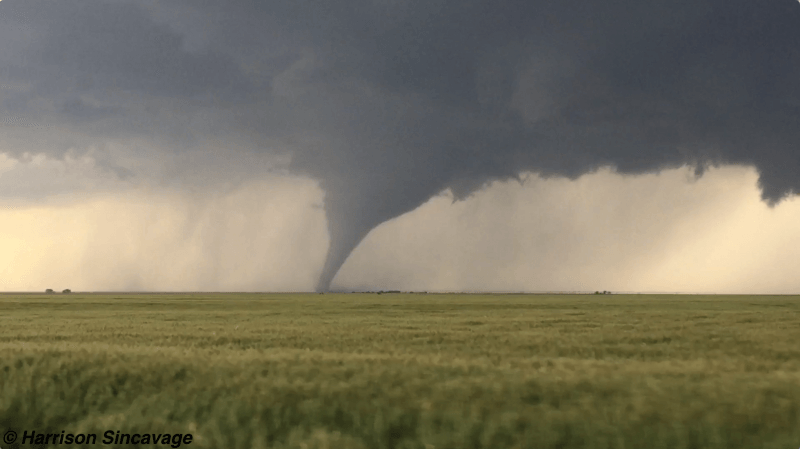 Family of Tornadoes near Dodge City, Kansas, on May 24th, 2016